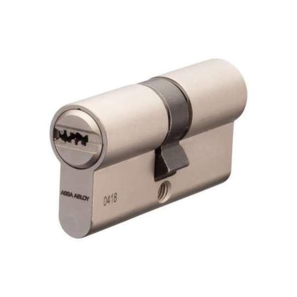 Cylindre ASSA ABLOY Nickel satiné - DIN 18252 - 30 x 40 mm - Avec 3 clés variés - CY110KDED3040SND0