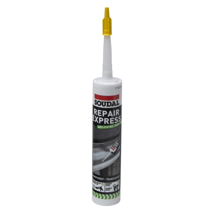 Mastic anti-fuites - Repair express - Transparent - 290 ml - Soudal 3