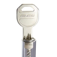 Cylindre ASSA ABLOY Nickel satiné - DIN 18252 - 30 x 50 mm - Avec 3 clés variés - CY110KDED3050SND0 2