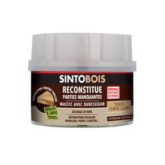 Mastic sans styrène SINTOBOIS chêne clair 550g + 30g - SINTO - 33751 3