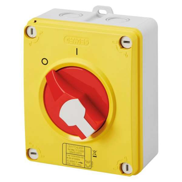 Interrupteur Sectionneur Hp Urgence 16a 2p - Gewiss