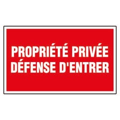 Panneau de signalisation rectangulaire Novap - Propriété privée - Défense d'entrer 0