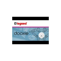 Sortie de câble IP21 DOOXIE livrée complète avec plaque finition blanc - LEGRAND - 600323 5