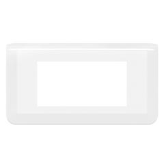 Plaque de finition MOSAIC blanc pour 4 modules - LEGRAND - 078814L 0
