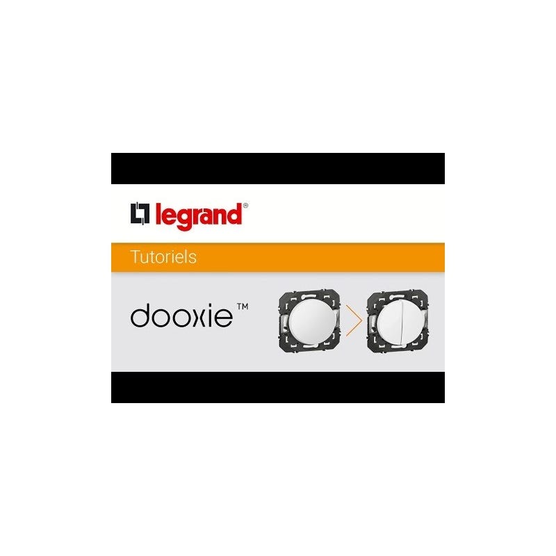 Plaque carrée DOOXIE finition blanc 3 postes - LEGRAND - 600803 3