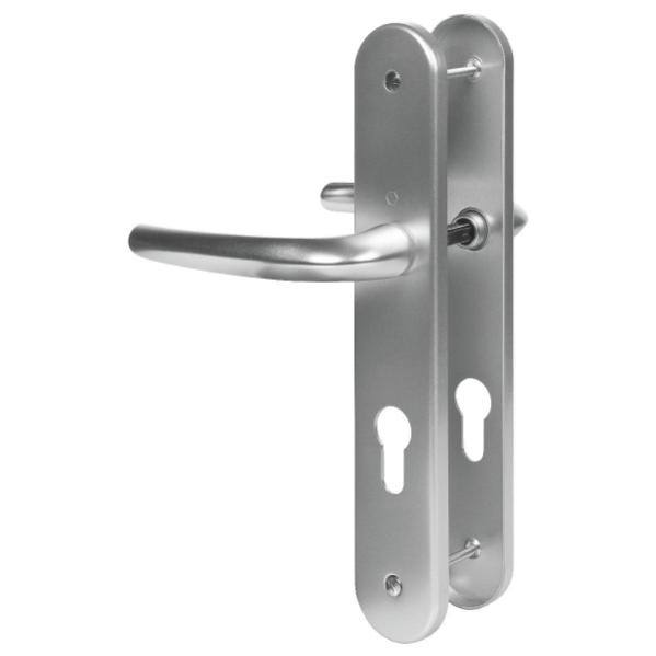 Ensemble San Diego grand model type CLE I pour cylindre européen finition F1 alu aspect argent - HOPPE - 3559782