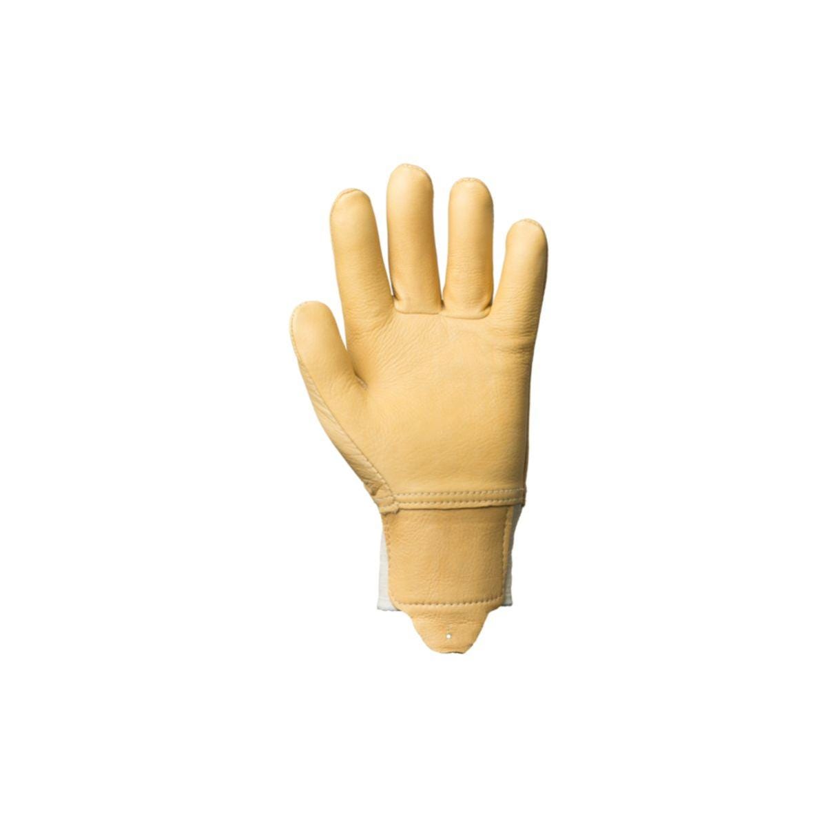Lot de 6 paires de gants fleur vachette hydrofuge beige, protège artère - COVERGUARD - Taille M-8 1