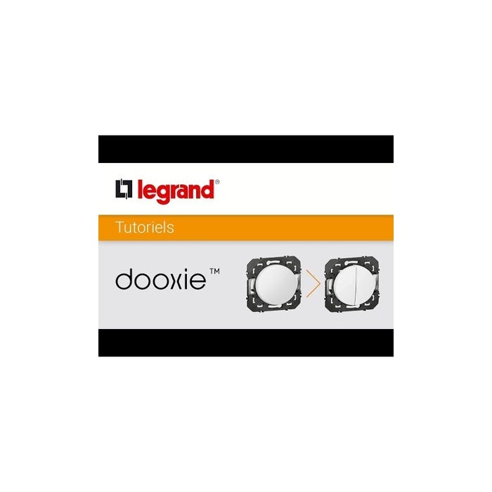Plaque carrée DOOXIE finition blanc 1 poste - LEGRAND - 600801 3