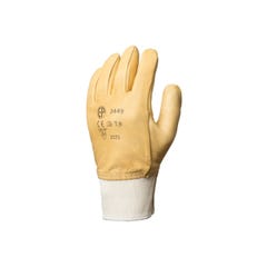Lot de 6 paires de gants fleur vachette hydrofuge beige, protège artère - COVERGUARD - Taille L-9