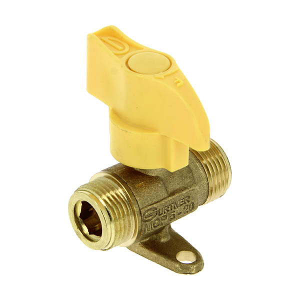 Robinet arrêt B/P RG 8 N-F 1/4 tour à sécurité Mâle 20x150