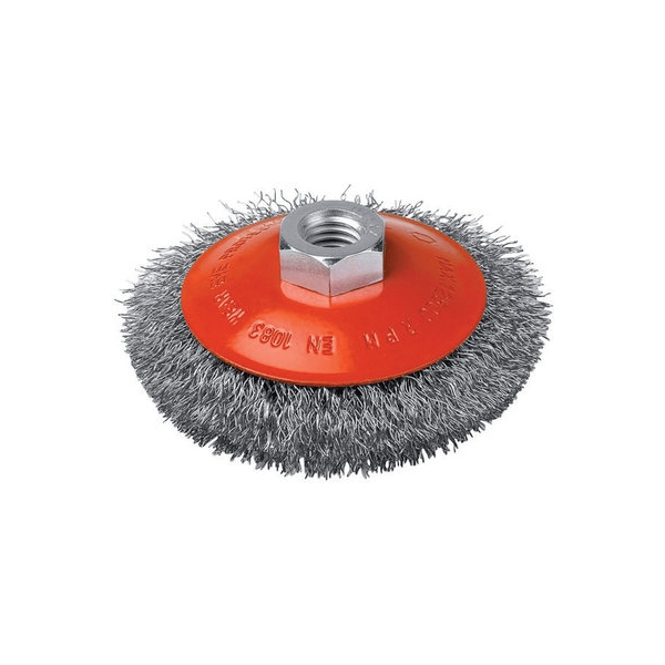 Brosse Cuvette Acier Ondulé Diamètre 120 Mm - Scid