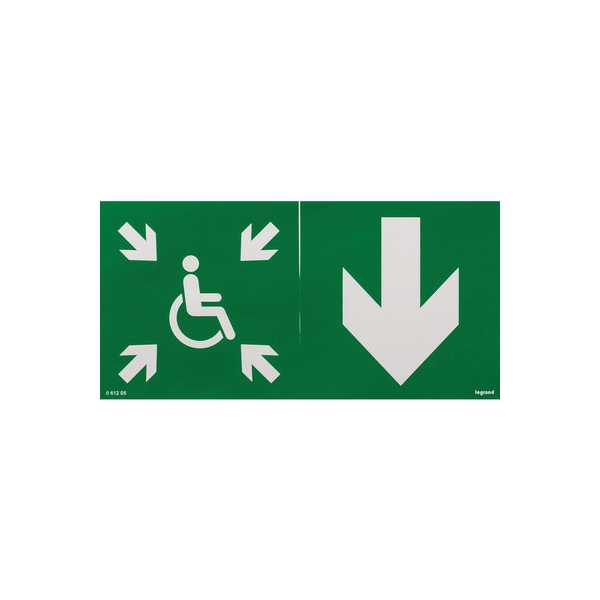 Étiquette de signalisation d'espace d'attente sécurisé pour les DBR adhésive et sécable - Legrand