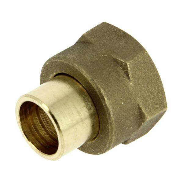 Raccord gaz 2 pièces femelle 20x150 pour tube cuivre Ø12