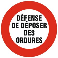 Panneau d’interdiction rond 300mm ''Défense de stationner Accès pompier'' - NOVAP - 4034294 4