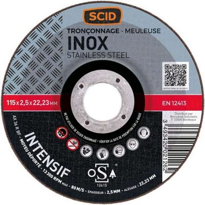 Disque À Tronçonner L'inox - 115x2.5 - Scid
