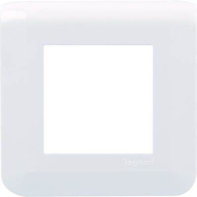 Plaque de finition MOSAIC blanc pour 2 modules - LEGRAND - 078802L 1