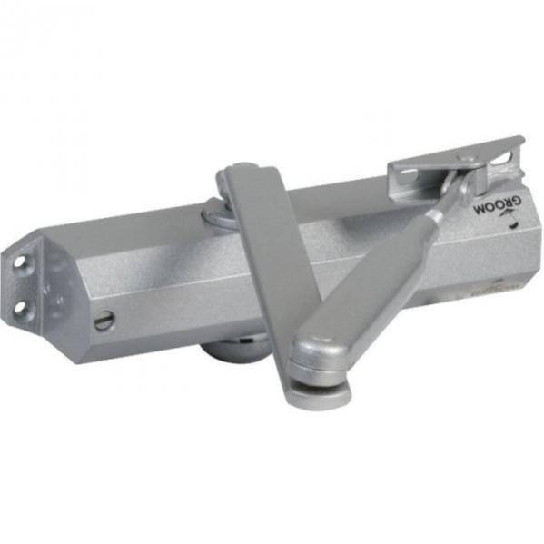 Ferme-porte GR010 Argent à bras compas - Groom - Force 3