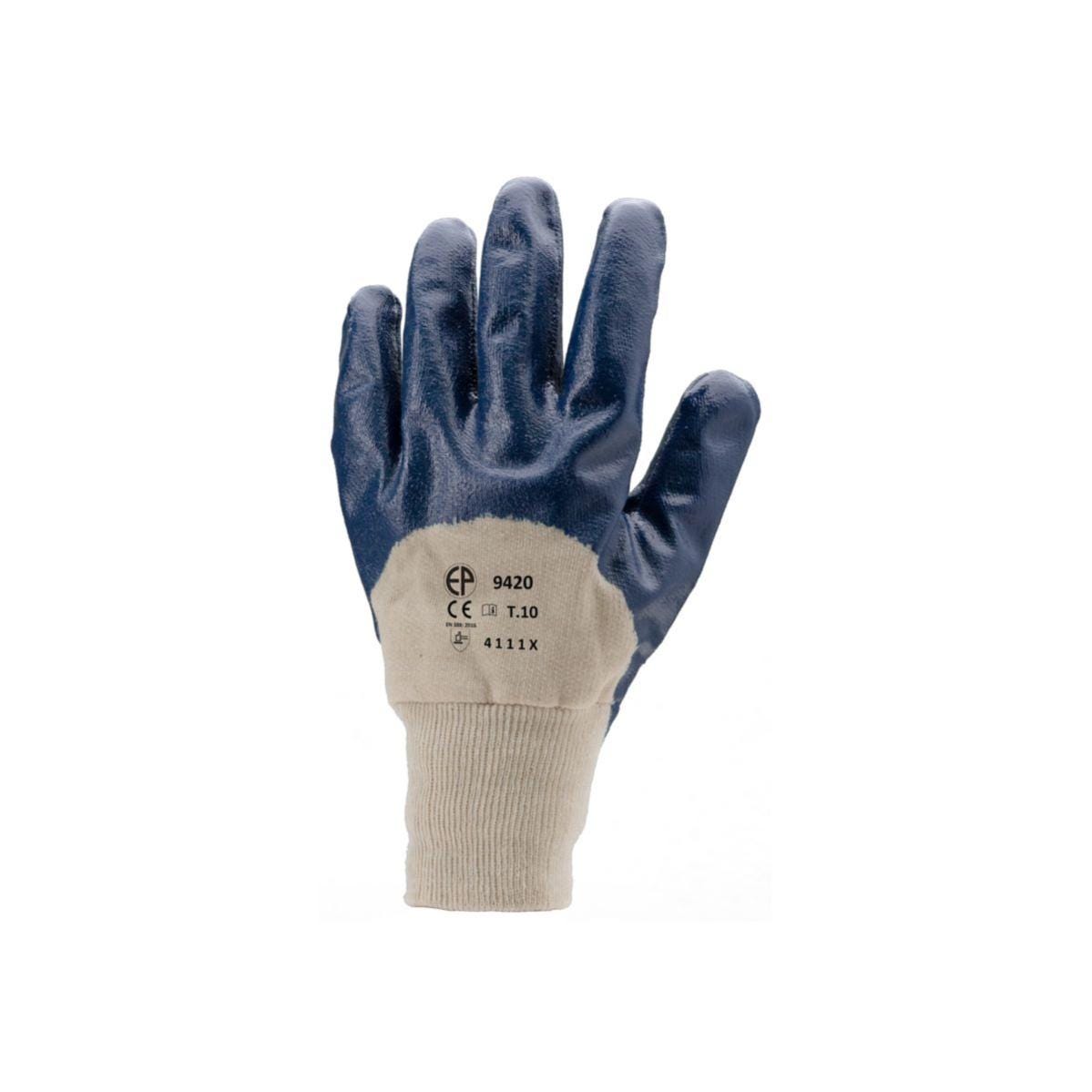 Gants nitrile bleu dos aéré, standard - Coverguard - Taille XL-10 0