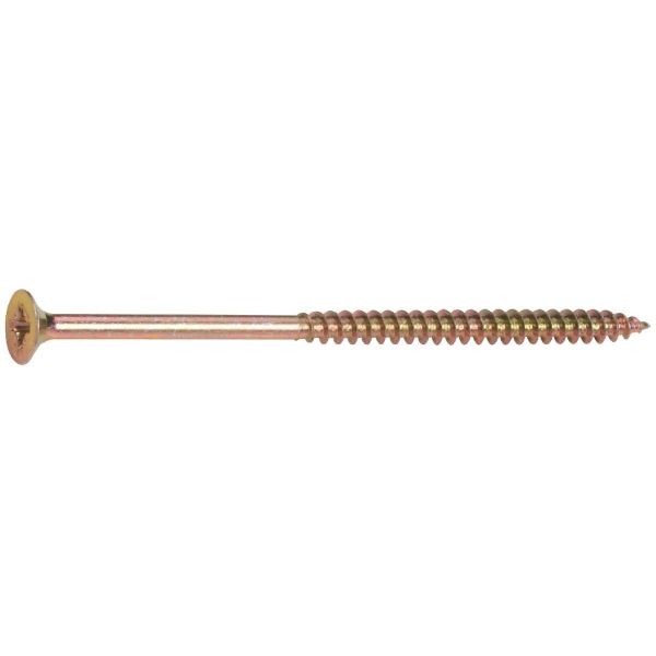 Vis bois tête fraisé T30 - Ø 6 mm - 240/75 mm - Zingué jaune - Boîte de 100 pièces - Viswood