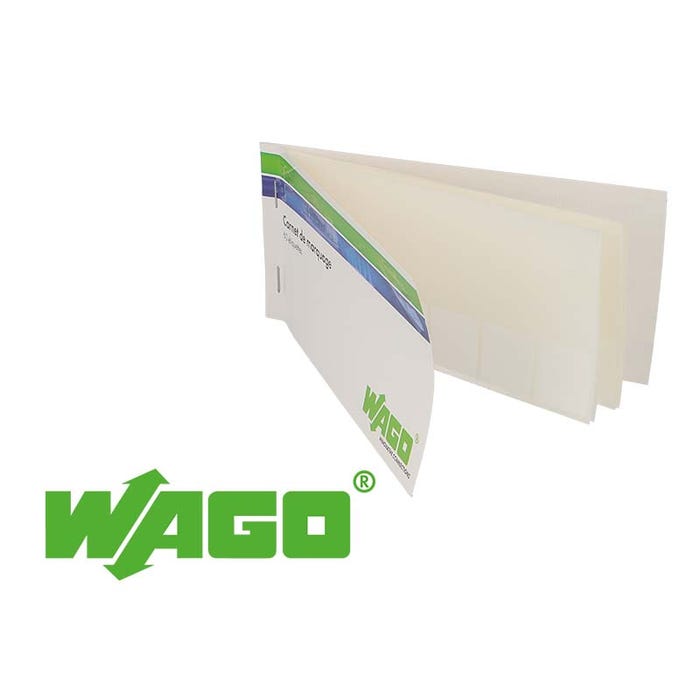 Carnet de marquage de câble Wago - 60 étiquettes auto-protégées 1