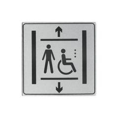 Plaque signalétique Série ISO 7001 - ascenseur handicapé - Novap 0