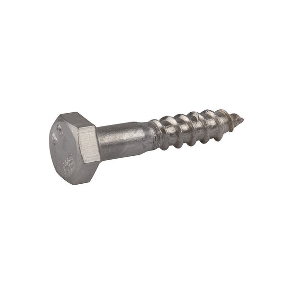 Vis bois tête hexagonal - Ø 10 mm - 70 mm - Inox - Boîte de 15 pièces - Viswood