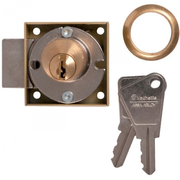 Serrure à cylindre rond type 5064 s'entrouvrant - Gauche - Vachette