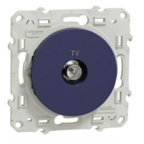 Prise TV Odace - Cobalt Schneider Electric S550445 0