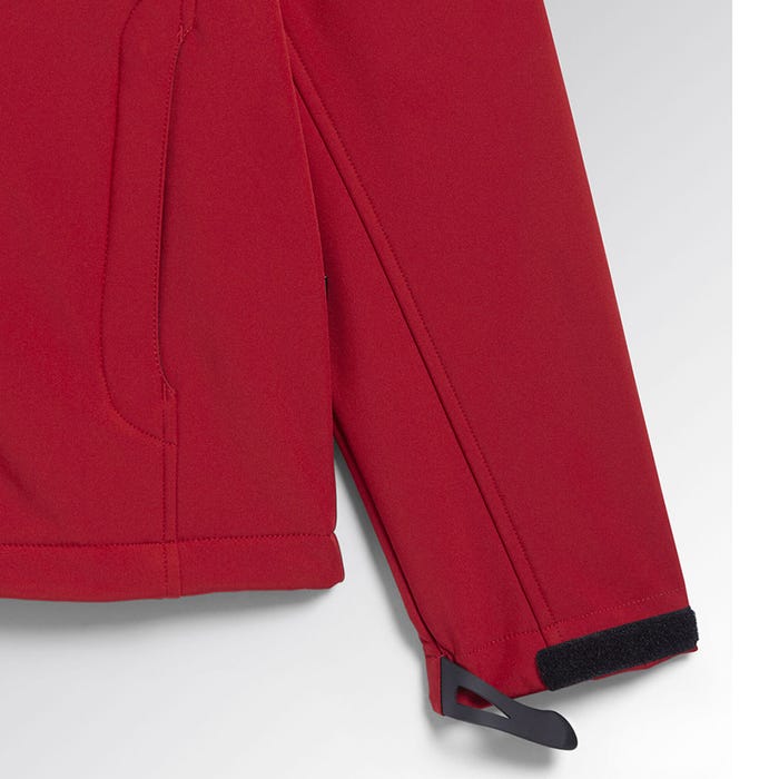 Veste de travail softshell coupe vent stretch à capuche Diadora SAIL Rouge L 6