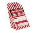 Lot de 10 étiquettes de consignation thirard danger : hors service - 091135