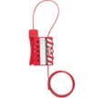 Cable de consignation rouge acier tresse THIRARD D.3 mm L.180 mm ajustable - 091278