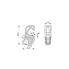 THIRARD - Verrouillage mini disjoncteur universel à molette pour levier de 10 à 17mm 2
