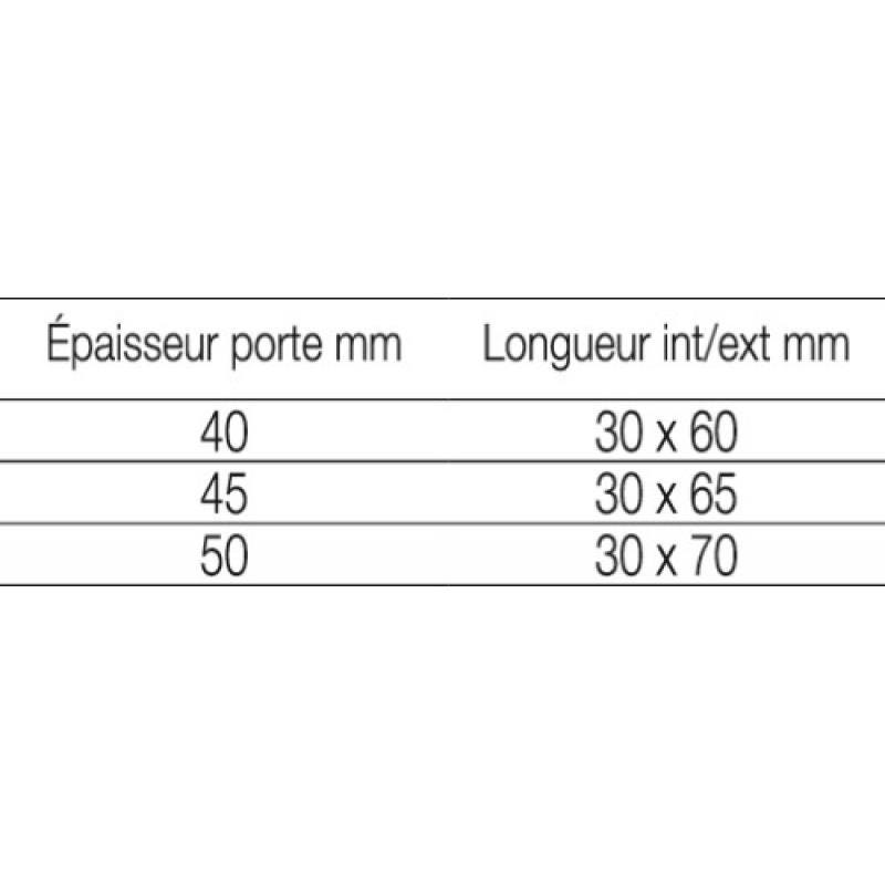THIRARD - Boîtier à cylindre prof. 140 x 88 mm axe 60 gauche "poussant" 3