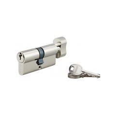 Cilindro europeo per serratura a pomolo SA 35Bx35mm, anti estrazione, nichel, 3 chiavi - THIRARD