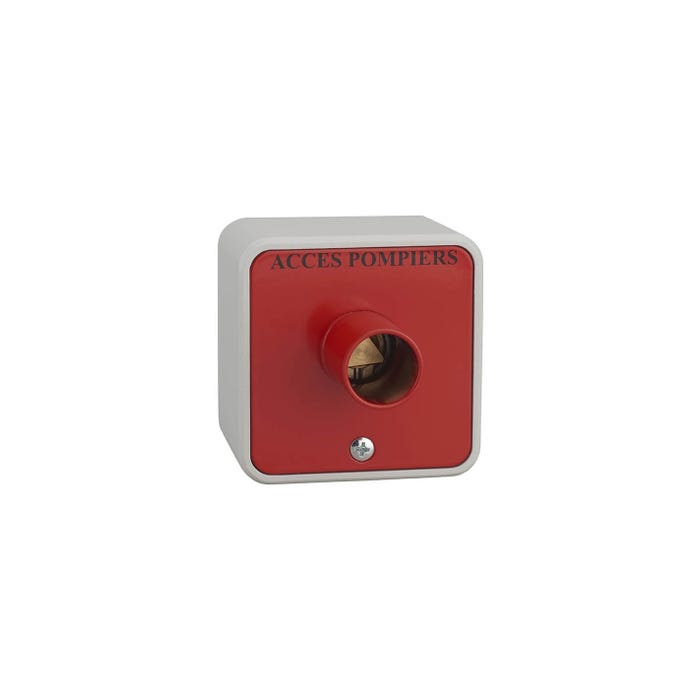 THIRARD - Contacteur à clé pompier en applique triangle 14mm 4