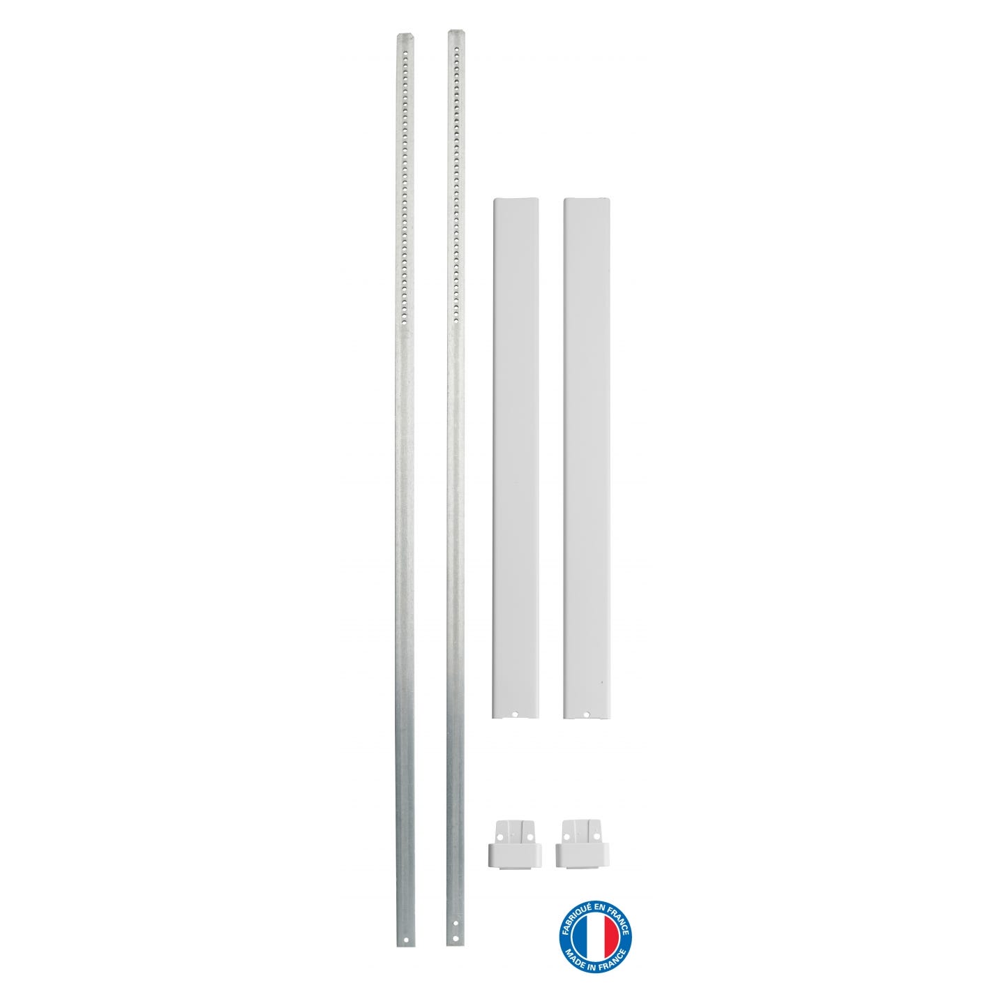 THIRARD - Kit tringle plate blanc pour hauteur porte 3,00 m 2