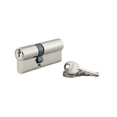 THIRARD - Cylindre à clé crantée 30 x 55 mm nickelé 3 clés
