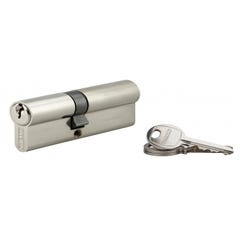 THIRARD - Cylindre à clé crantée 35 x 45 mm nickelé 3 clés
