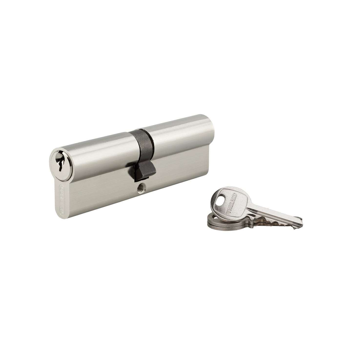 THIRARD - Cylindre à clé crantée 50 x 50 mm nickelé 3 clés 0