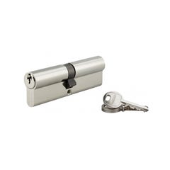 THIRARD - Cylindre à clé crantée 50 x 50 mm nickelé 3 clés