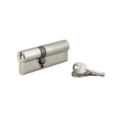 THIRARD - Cylindre à clé crantée 35 x 55 mm nickelé 3 clés