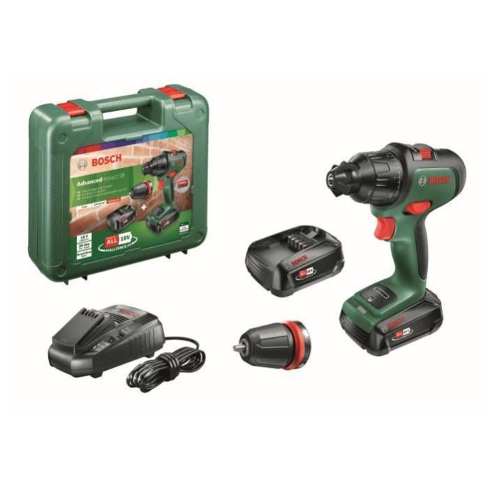 Perceuse a percussion sans-fil BOSCH - AdvancedImpact 18 2 batteries 2,5Ah