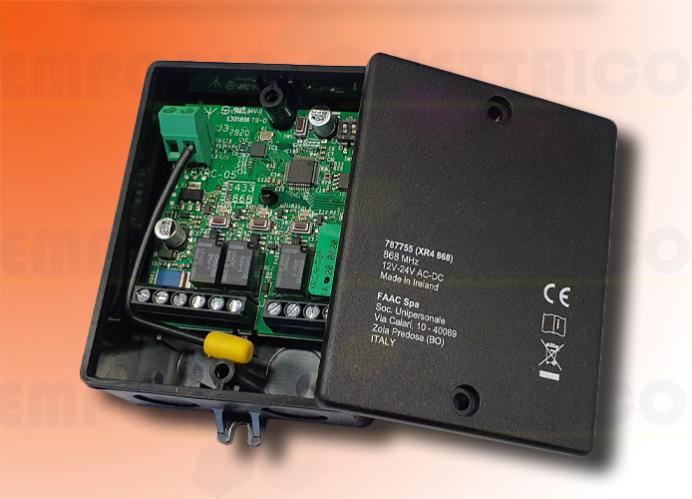 Faac Récepteur Externe 4 Canaux 868 Mhz Xr4 868 C 787750 (new Code 787755)