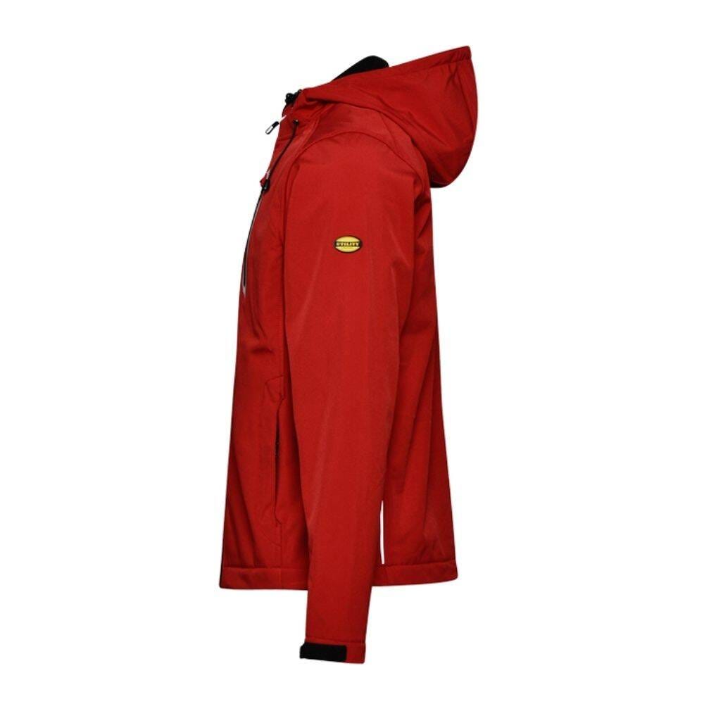Veste de travail softshell coupe vent stretch à capuche Diadora SAIL Rouge XL 3