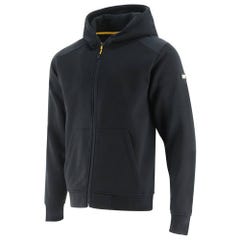 Sweatshirt avec capuche forme gilet zippée renforcée ESSENTIALS FZ Noir L
