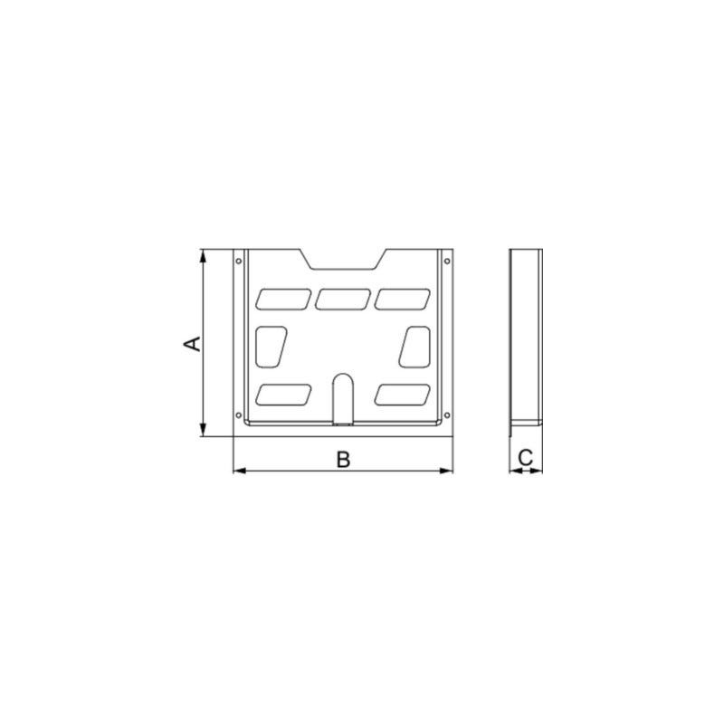 porte-plans - plastique - a4 - 40 mm - spacial sm - schneider electric nsydpa44 1