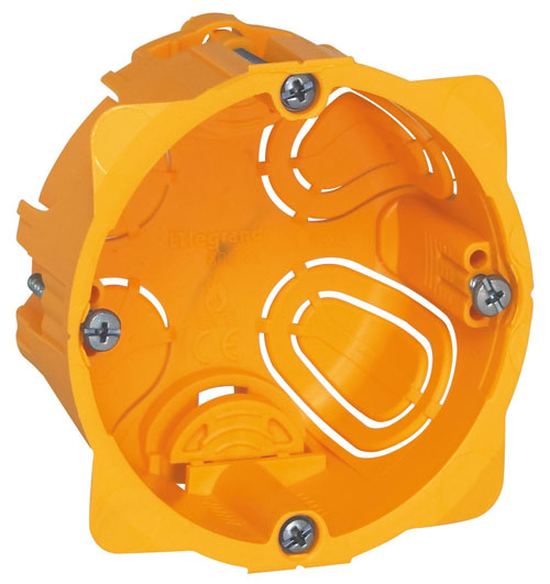 Boîte monoposte batibox cloison sèche vis/griffe 1 poste prof: 40mm