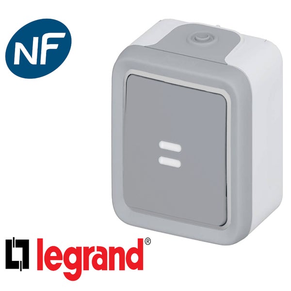 Legrand Plexo - Bouton poussoir 10A - 230V - IP55/IK07 - 069720 -  ELECdirect Vente Matériel Électrique