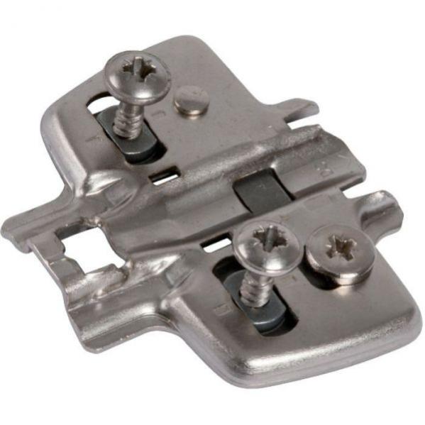 Embase à visser pour ferrure d'angle 0 mm - Hettich
