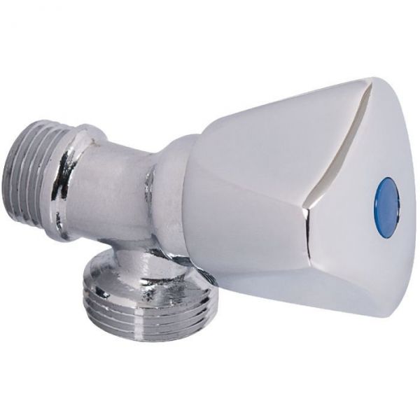 Robinet sortie oblique - M 1/2' - Nez M 3/4' - Riquier